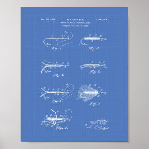 Making Artificial 1950 Patent Art - Blueprint Poster
