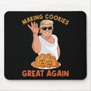 Making Cookie Great Again Funny Trump Make Xmas Gr Mouse Mat