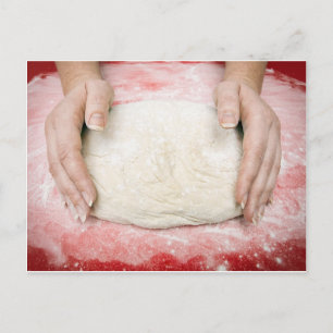 Making dough postcard