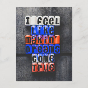 Making Dreams Come True, Motivational Postcard