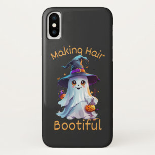 Making Hair Bootiful Funny Scary Ghost Halloween iPhone X Case