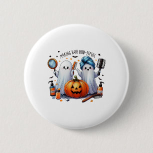 Making Hair Bootiful Halloween Hair Stylist Ghost 6 Cm Round Badge
