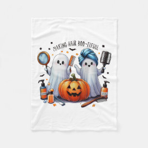 Making Hair Bootiful Halloween Hair Stylist Ghost  Fleece Blanket