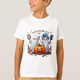 Making Hair Bootiful Halloween Hair Stylist Ghost T-Shirt