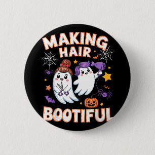 Making hair bootiful halloween spooky ghosts hair 6 cm round badge