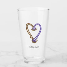 Making It Work Mug Quirky Heart Glass