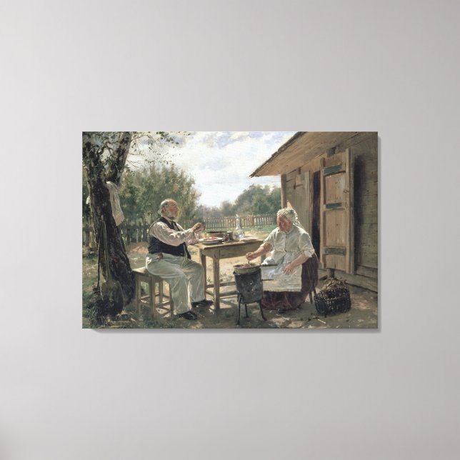 Making Jam, 1876 Canvas Print (Front)