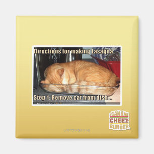Making lasagne magnet