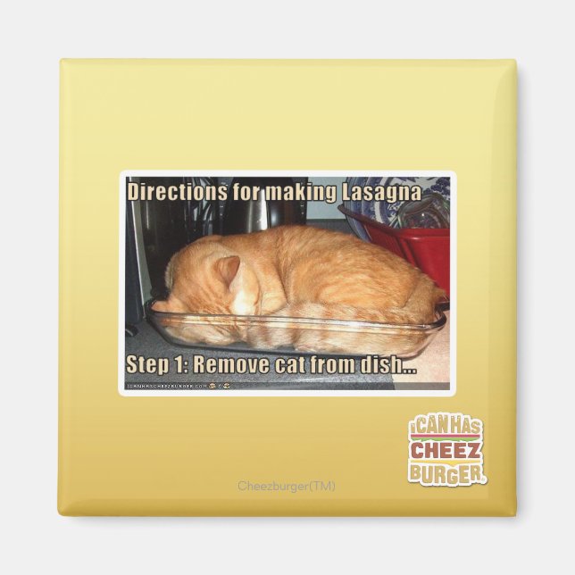 Making lasagne magnet (Front)