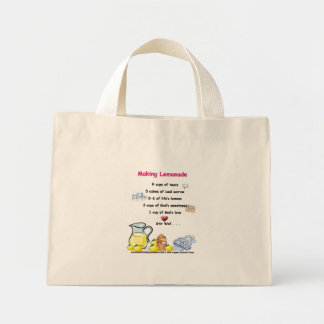 Making Lemonade poem tote bag