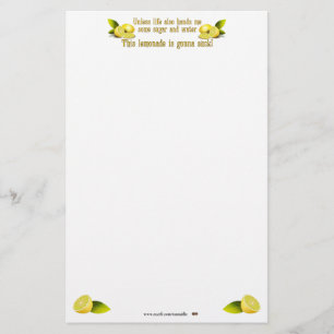 Making Lemonade Stationery