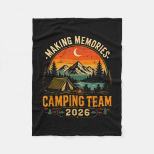 Making memories camping team 2026 matching fleece blanket