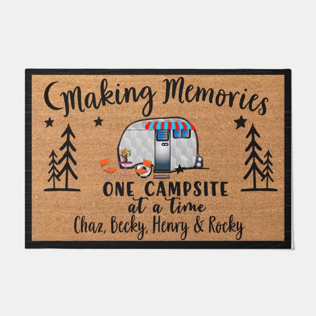 Making Memories Doormat, Customised Camping Doormat (Front)