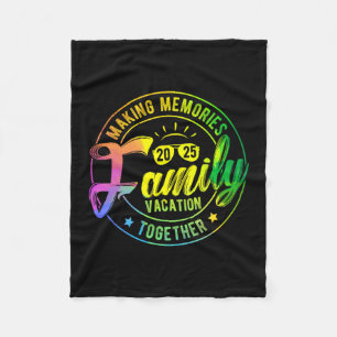 Making Memories Family Vacation Together 2025 Fleece Blanket