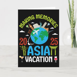 Making Memories In Asia Vacation 2025 Travel Coupl Card