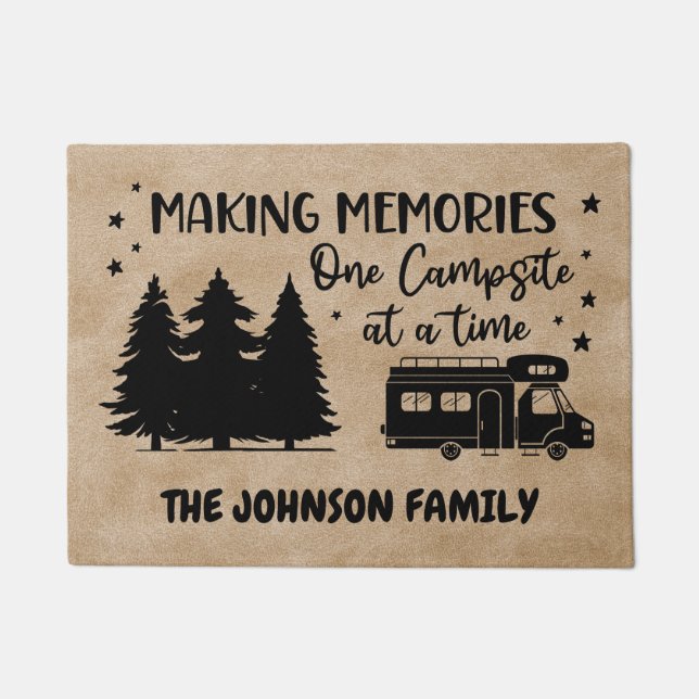 making memories one campsite at a time doormat (Front)