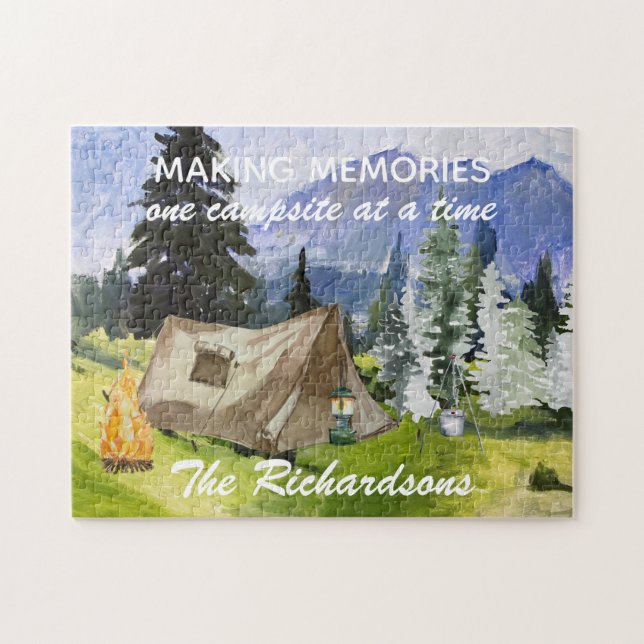 Making Memories one Campsite at a Time Jigsaw Puzzle (Horizontal)