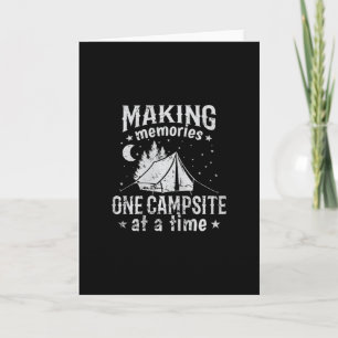 Making Memories One Campsite At A Time Premium Tri Card