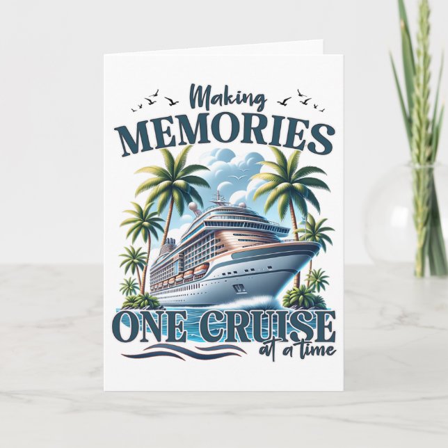 Making Memories One Cruise At A Time Family Matchi Card (Front)