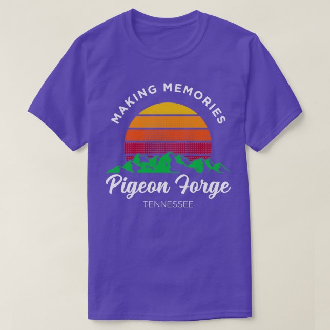Making Memories Pigeon Forge Family Vacation graph T-Shirt (Design Front)