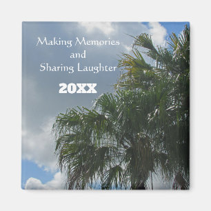 Making Memories Sharing Laughter Palm Tree Magnet