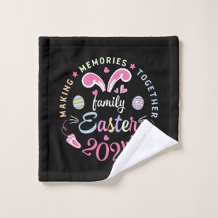 Making memories together Easter family 2024 Wash Cloth