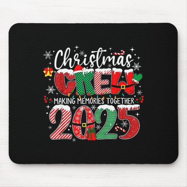 Making Memories Together Xmas Pyjamas Family Chris Mouse Mat (Front)