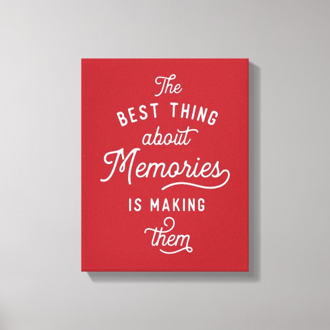 Making memories typographic wall art (Front)