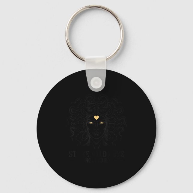 Making Men Hard Since 700 Bc Medusa Valentine Day  Key Ring (Front)