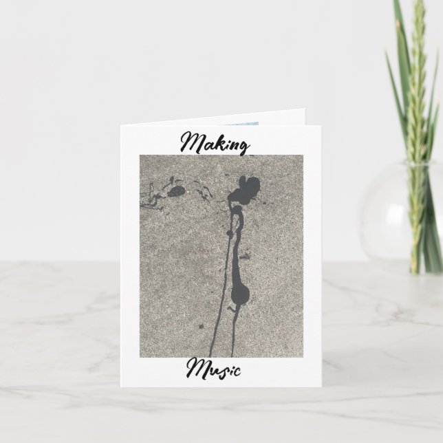 Making Music Thank You Card (Front)