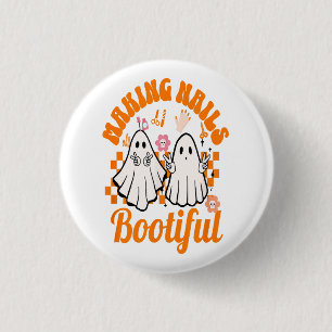 making nails bootiful halloween 3 cm round badge