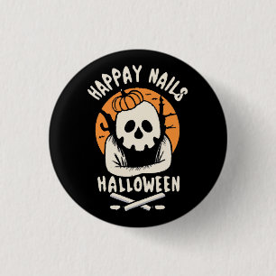 Making Nails Bootiful Halloween 3 Cm Round Badge