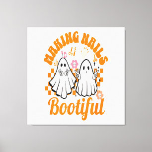 Making Nails Bootiful Halloween Canvas Print