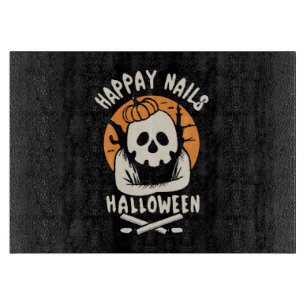 Making Nails Bootiful Halloween Cutting Board