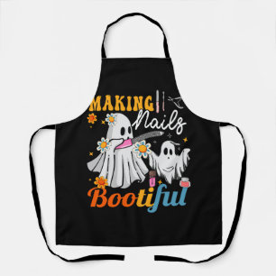 Making Nails Bootiful Halloween for Nail Technicia Apron