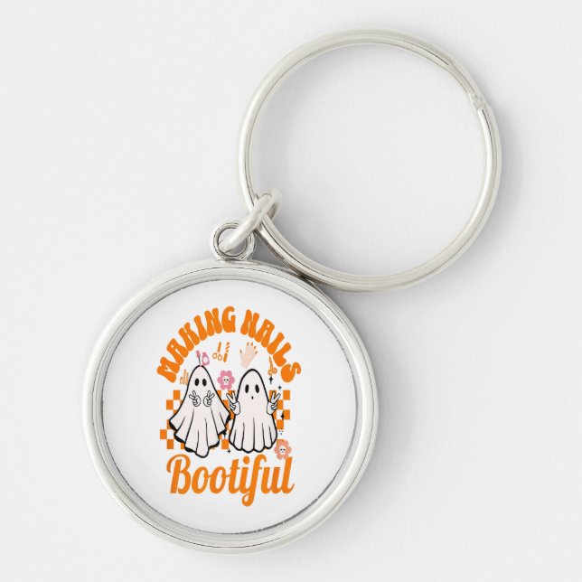 making nails bootiful halloween key ring (Front)