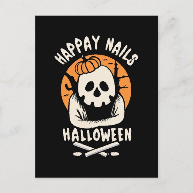 Making Nails Bootiful Halloween  Postcard (Front)