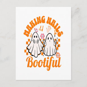 making nails bootiful halloween postcard
