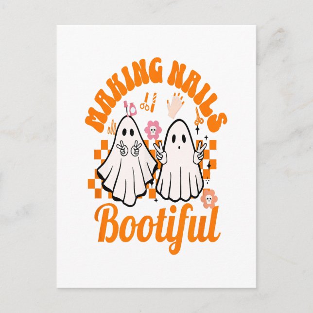 making nails bootiful halloween postcard (Front)