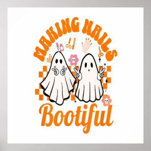 Making Nails Bootiful Halloween Poster