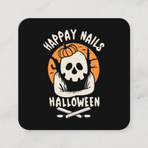 Making Nails Bootiful Halloween Square Business Card
