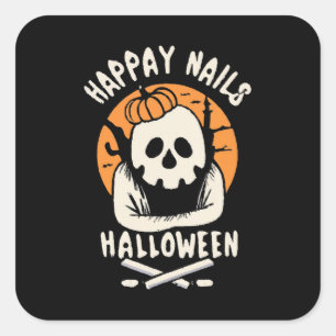 Making Nails Bootiful Halloween  Square Sticker