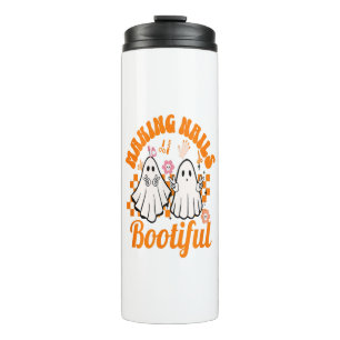 Making Nails Bootiful Halloween Thermal Tumbler