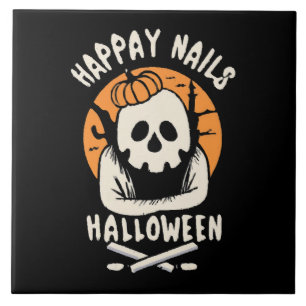 Making Nails Bootiful Halloween Tile