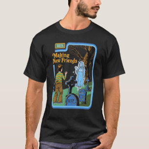 Making New Friends Social Skills Kids Ghost Tomb T-Shirt