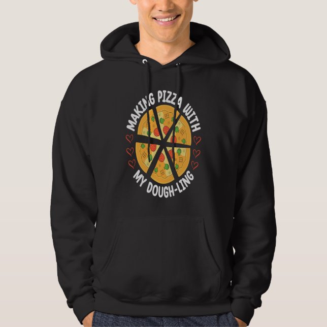 Making Pizza With My Darling Couple Matching Pizza Hoodie (Front)