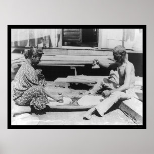 Making Poi in Hawaii 1908 Poster