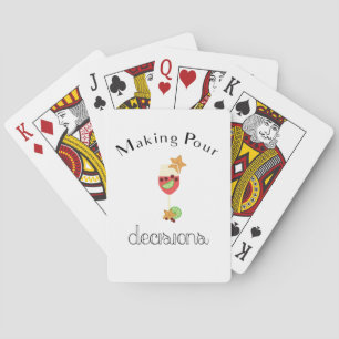 Making Pour Decisions with Sangria Wine Glass Playing Cards
