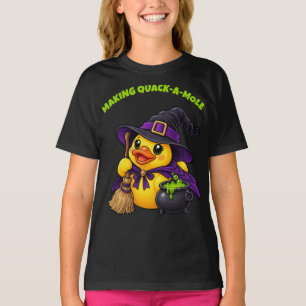 Making Quack-a-Mole Witch Rubber Duck Halloween T-Shirt
