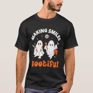 Making Smiles Bootiful Funny Ghost Dentist Hallowe T-Shirt